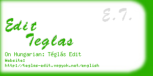 edit teglas business card